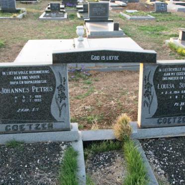 COETZER Johannes Petrus 1919-1995 & Louisa Susanna RAUTENBACH 1914-1991