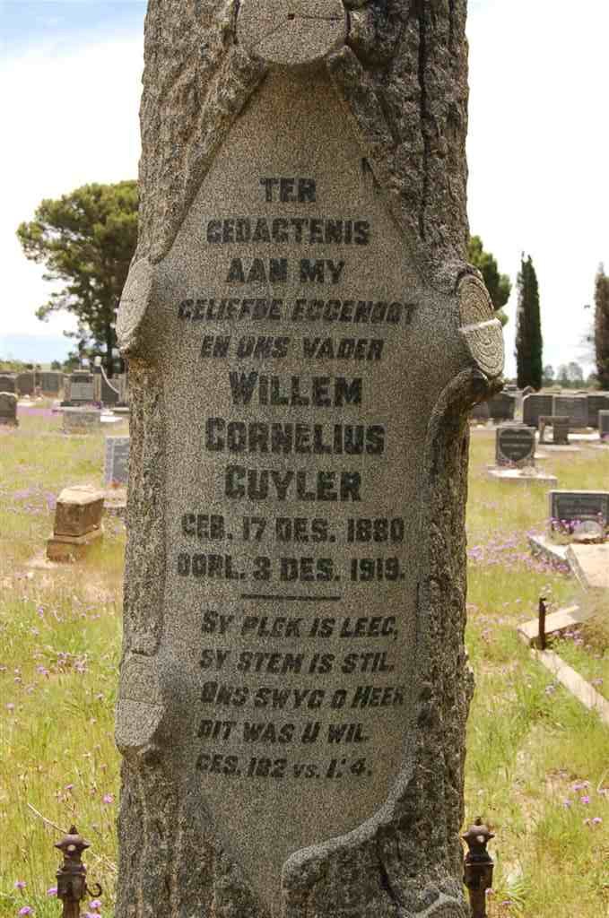 CUYLER Willem Cornelius 1880-1919