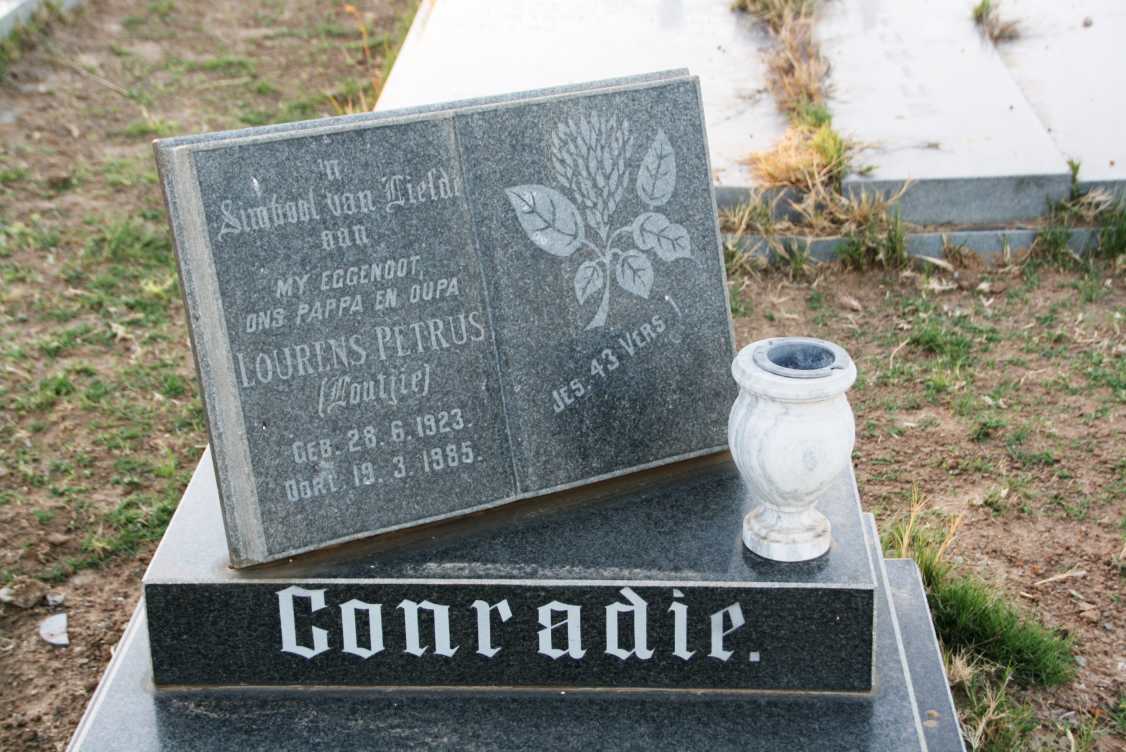 CONRADIE Lourens Petrus 1923-1985