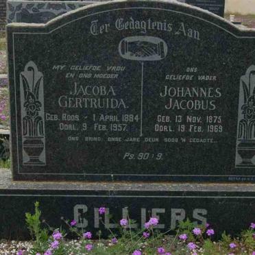 CILLIERS Johannes Jacobus 1875-1969 &amp; Jacoba Gertruida ROOS 1884-1957