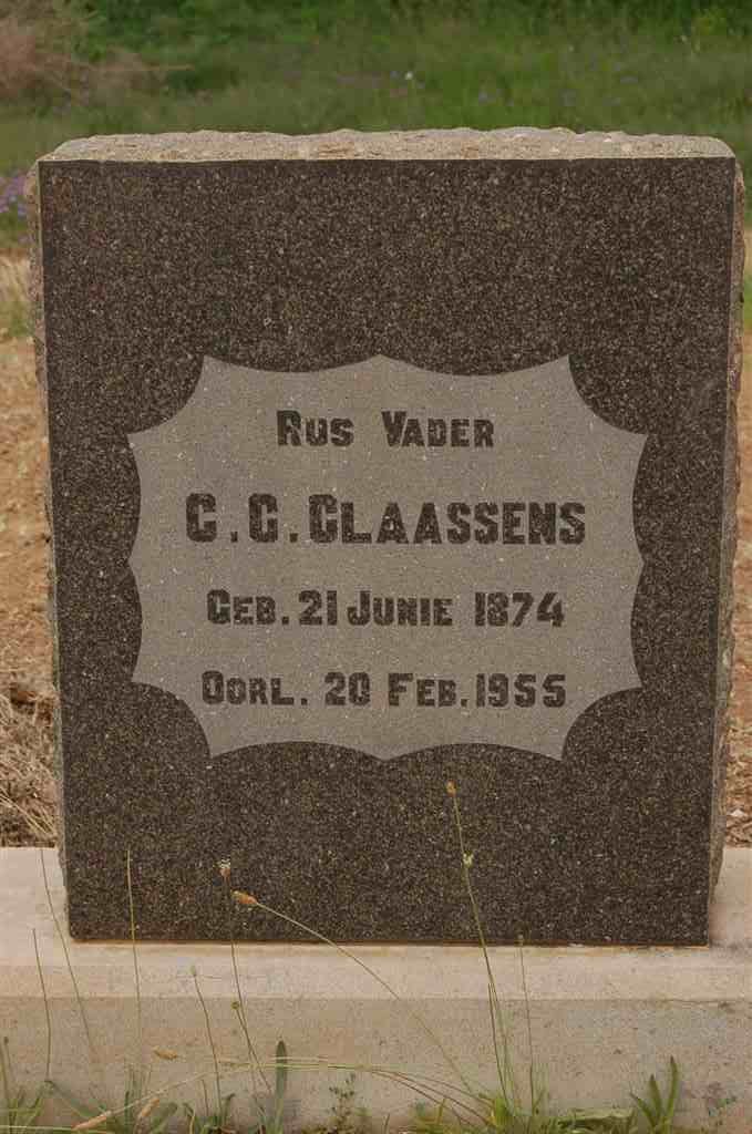 CLAASSENS C.G. 1874-1955