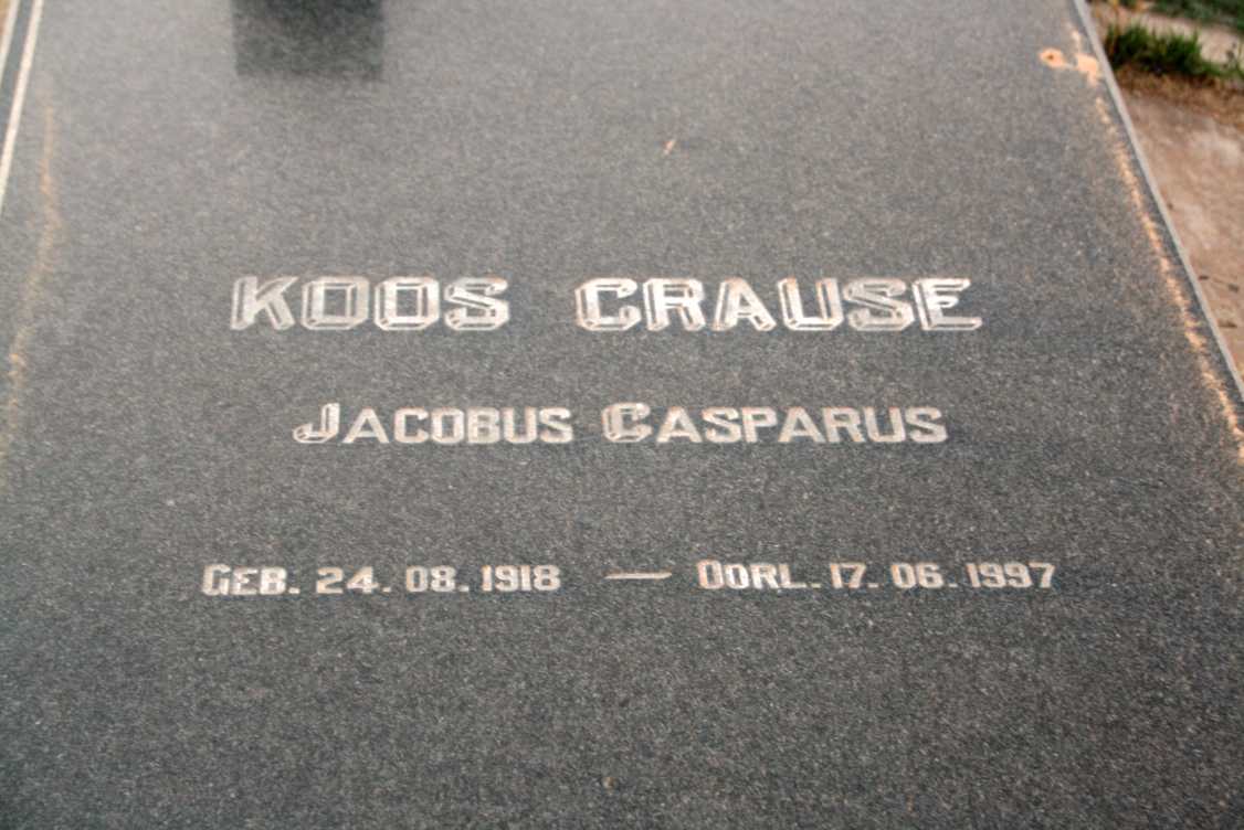 CRAUSE Jacobus Casparus 1918-1997