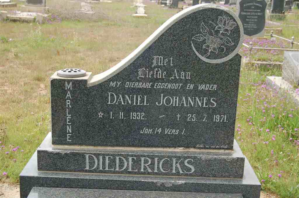DIEDERICKS Daniel Johannes 1932-1971