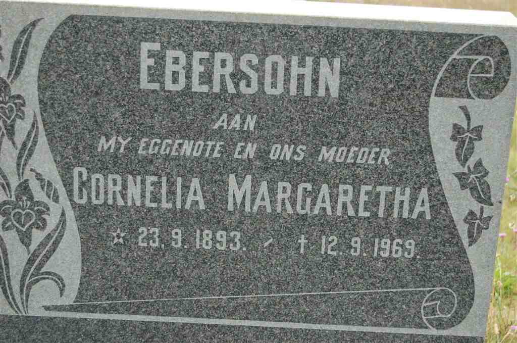 EBERSOHN Cornelia Margaretha 1893-1969