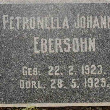 EBERSOHN Petronella Johanna 1923-1925