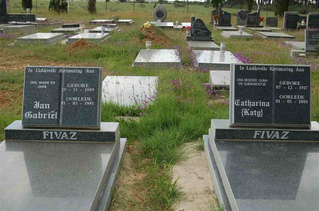 FIVAZ Jan Gabriel 1909-1991 &amp; Catharina 1917-2001