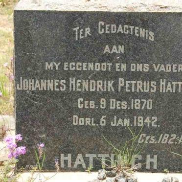 HATTINGH Johannes Hendrik Petrus 1870-1942