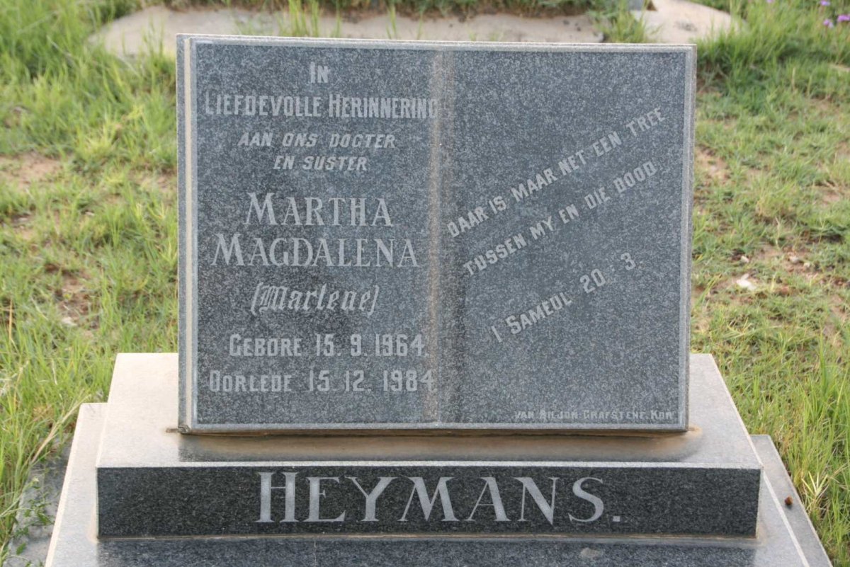 HEYMANS Martha Magdalena 1964-1984
