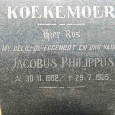 KOEKEMOER Jacobus Philippus 1902-1965