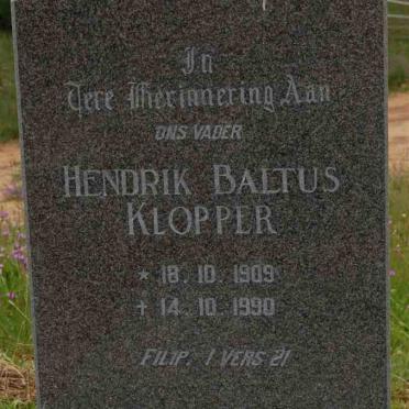 KLOPPER Hendrik Baltus 1909-1990