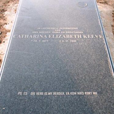 KEEVE Catharina Elizabeth 1927-2010