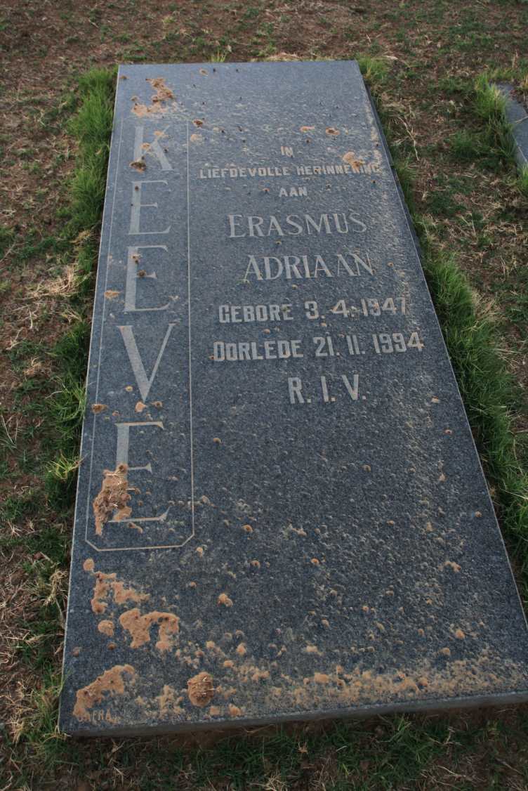KEEVE Erasmus Adriaan 1947-1994