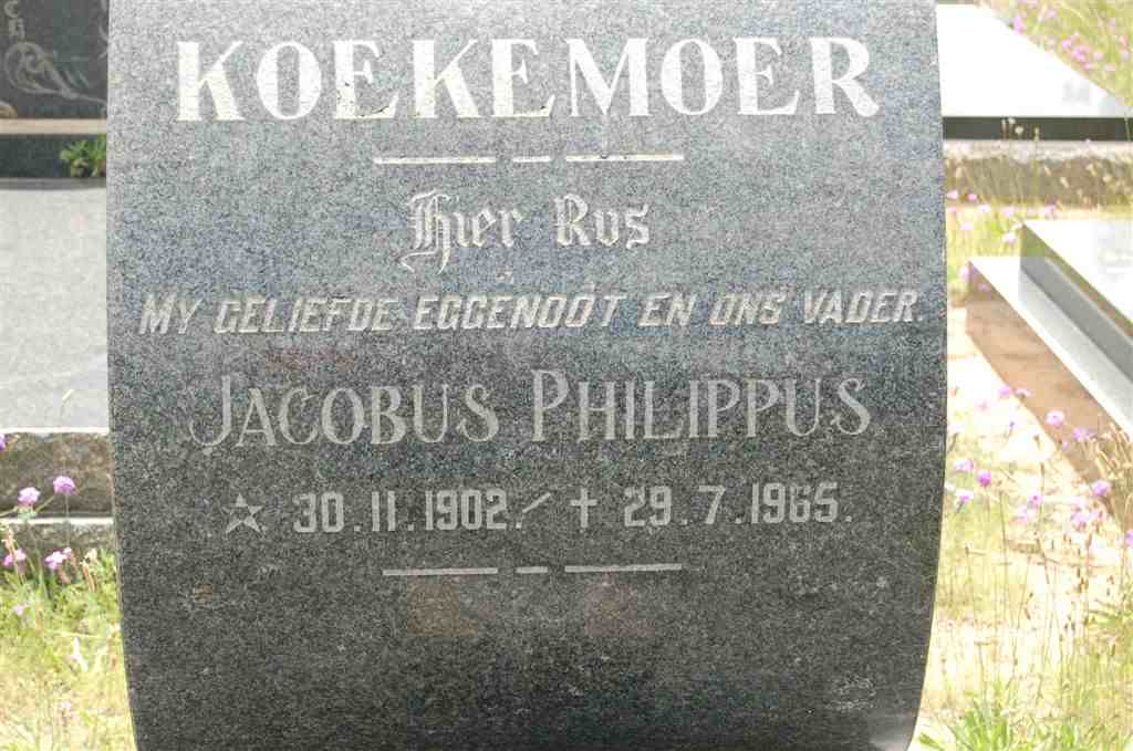 KOEKEMOER Jacobus Philippus 1902-1965