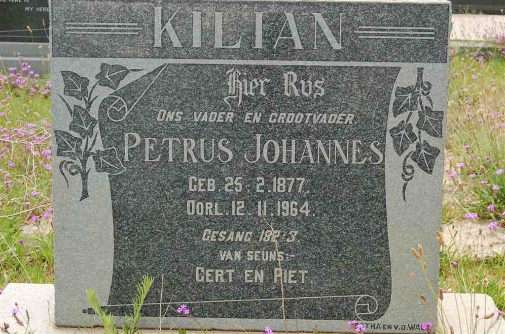 KILIAN Petrus Johannes 1877-1964