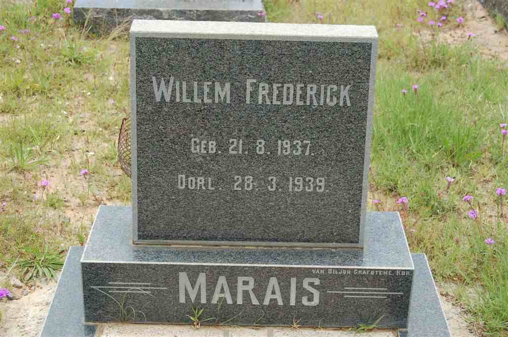 MARAIS Willem Frederick 1937-1939