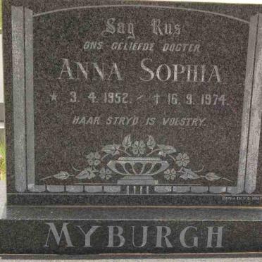 MYBURGH Anna Sophia 1952-1974