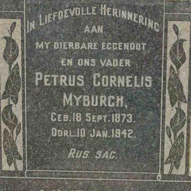 MYBURGH Petrus Cornelius 1873-1942
