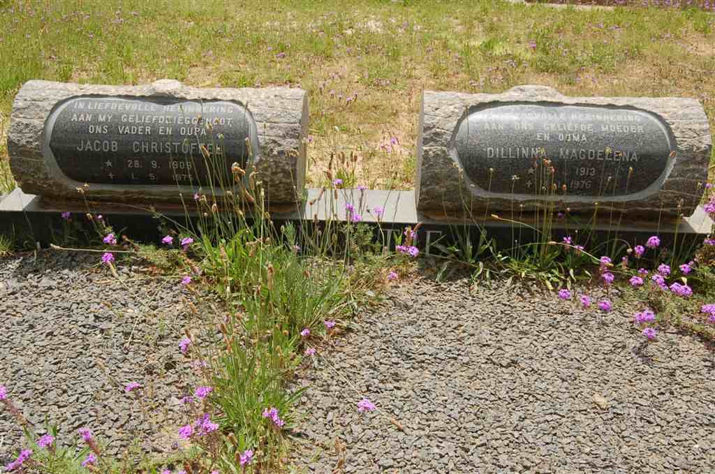 NORTJE Jacob Christoffel 1909-1975 &amp; Dillinna Magdelena 1913-1976