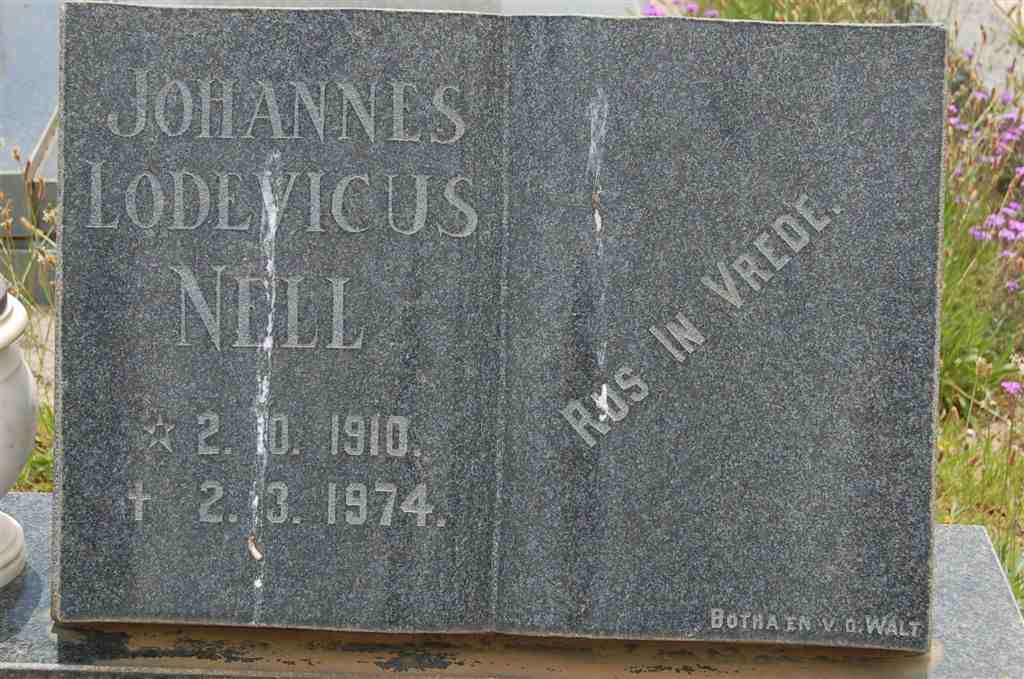 NELL Johannes Lodevicus 1910-1974