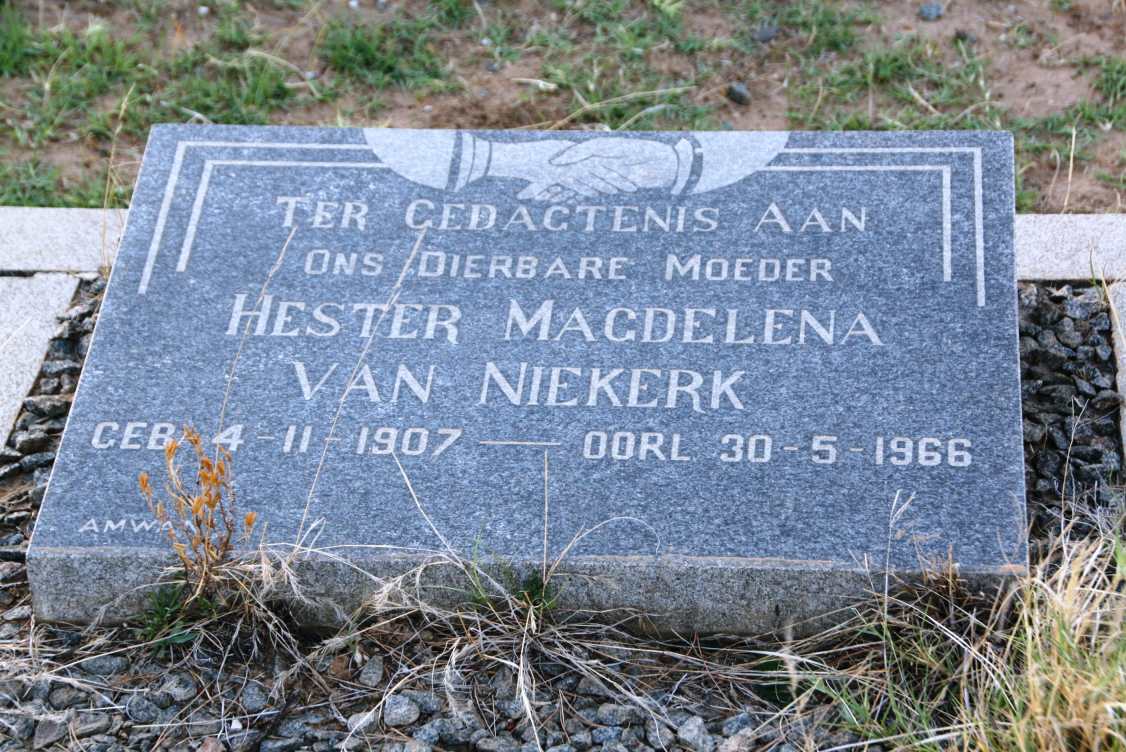 NIEKERK Hester Magdelena, van 1907-1966