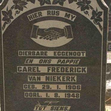 NIEKERK Carel Frederick, van 1906-1948