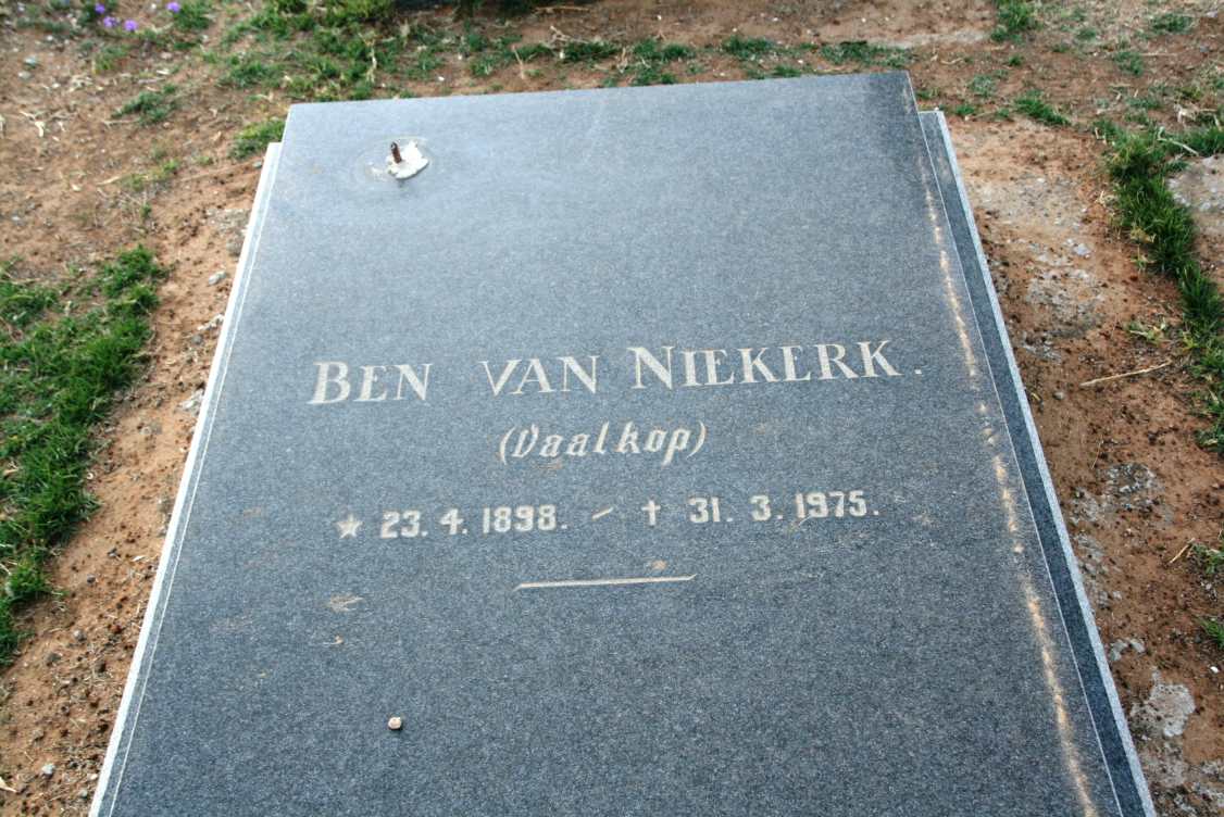 NIEKERK Ben, van 1898-1975