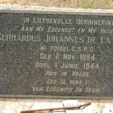 PORTE Gerhardus Johannes, de la 1894-1944
