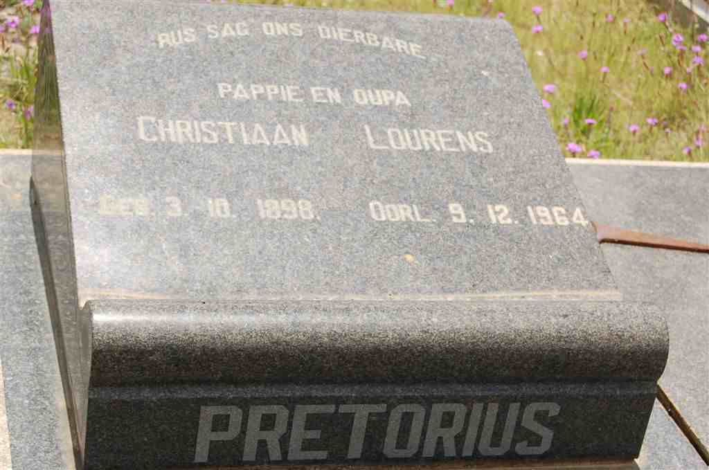 PRETORIUS Christiaan Lourens 1898-1964