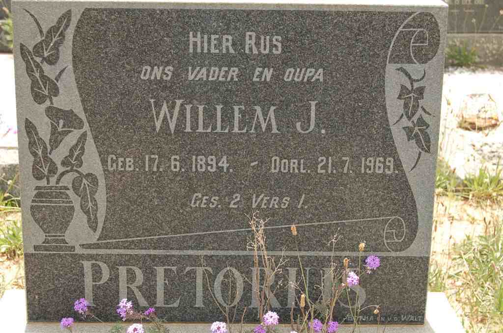 PRETORIUS Willem J. 1894-1969