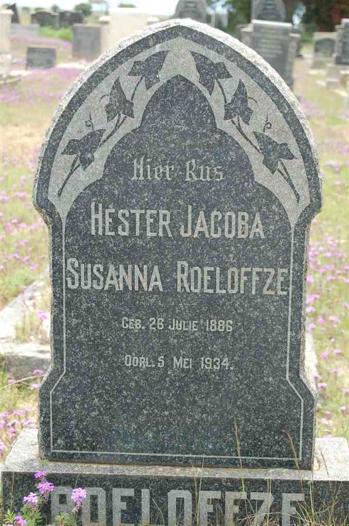 ROELOFFZE Hester Jacoba Susanna 1886-1934