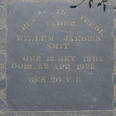 SMIT Willem Jakobus 1881-1922