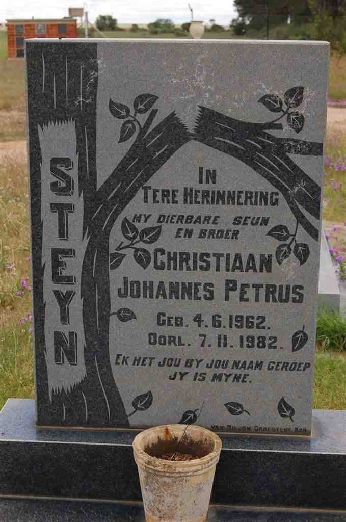 STEYN Christiaan Johannes Petrus 1962-1982