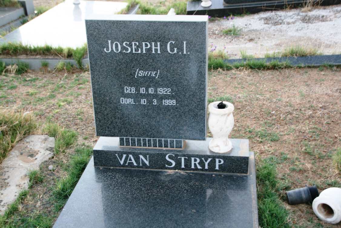 STRYP Joseph G.I., van 1922-1999 