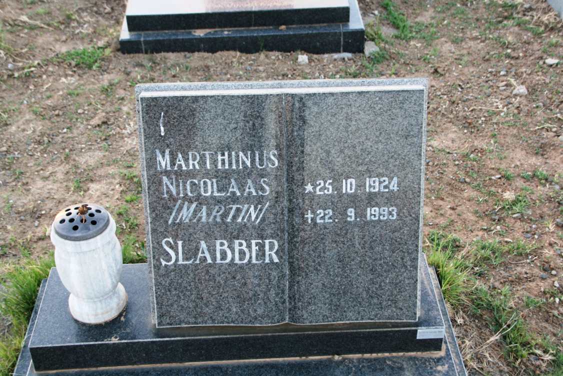 SLABBER Marthinus Nicolaas 1924-1993