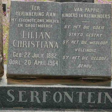SERFONTEIN Lilian Christiana 1882-1964
