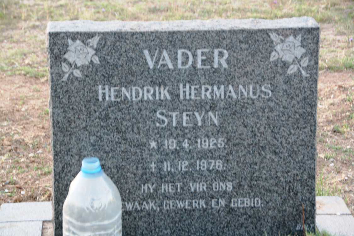 STEYN Hendrik Hermanus 1925-1976