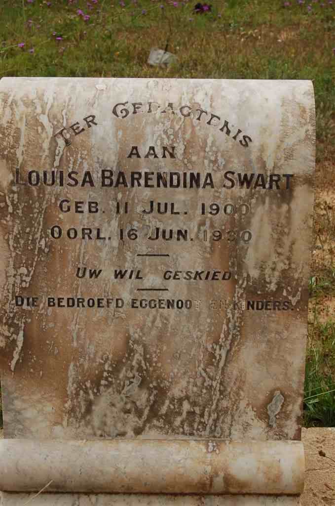 SWART Louisa Barendina 1900-1930
