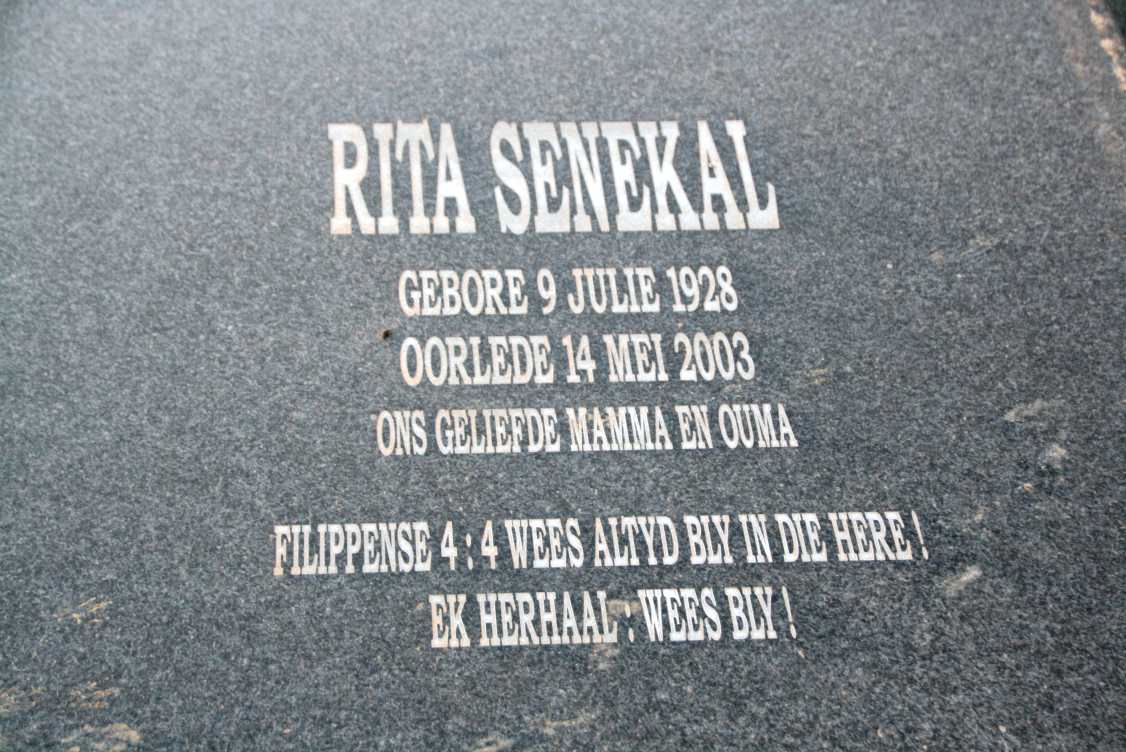 SENEKAL Rita 1928-2003