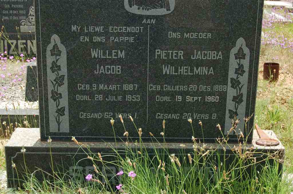 SERFONTEIN Willem Jacob 1887-1953 &amp; Pieter Jacoba Wilhelmina 1888-1960