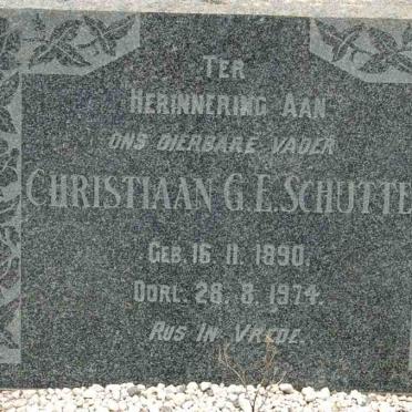 SCHUTTE Christiaan G.E. 1890-1974