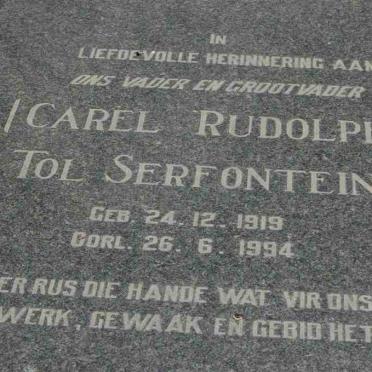 SERFONTEIN Carel Rudolph 1919-1994