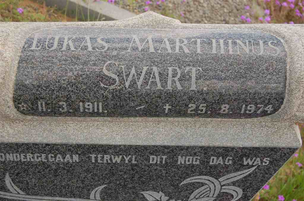 SWART Lukas Marthinus 1911-1974