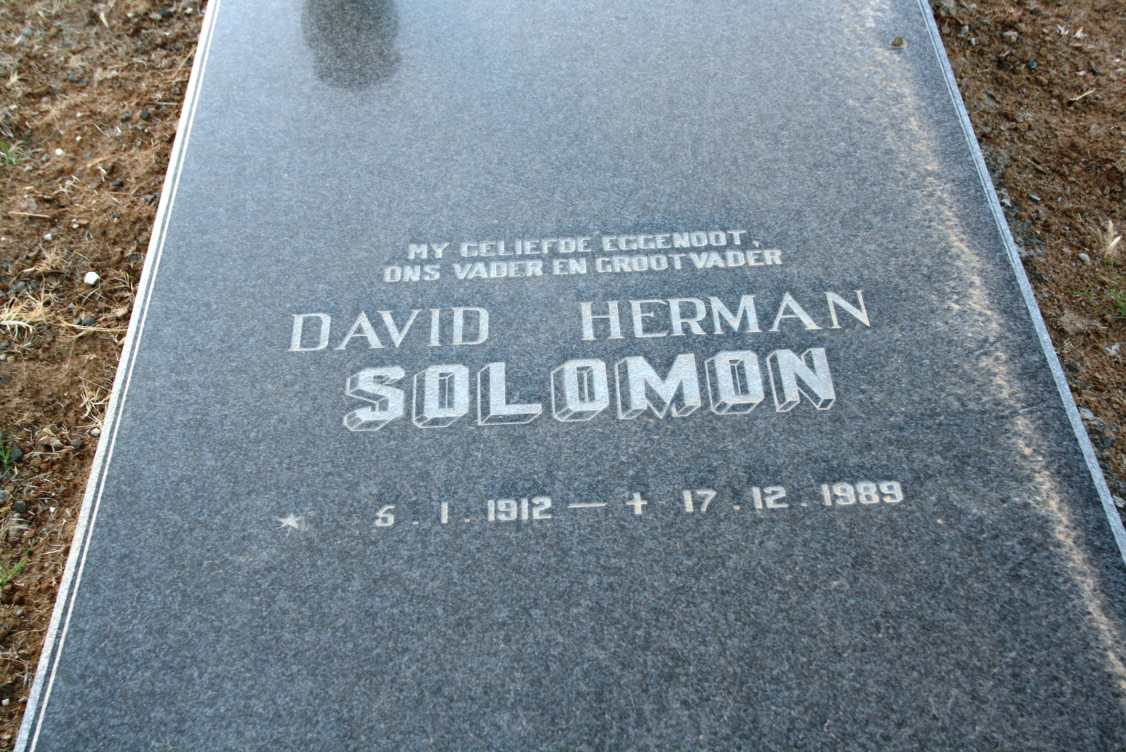 SOLOMON David Herman 1912-1989
