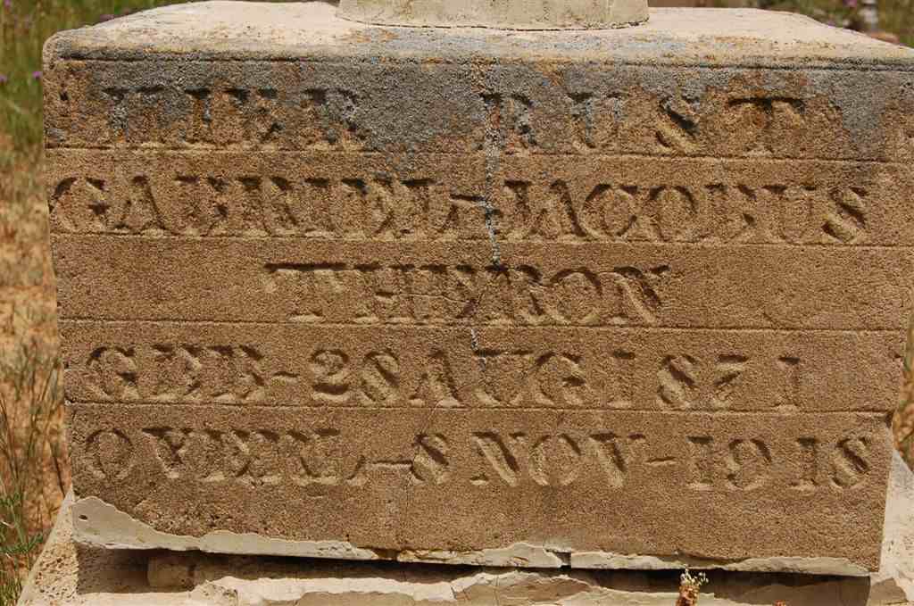 THERON Gabriel Jacobus 1871-1918