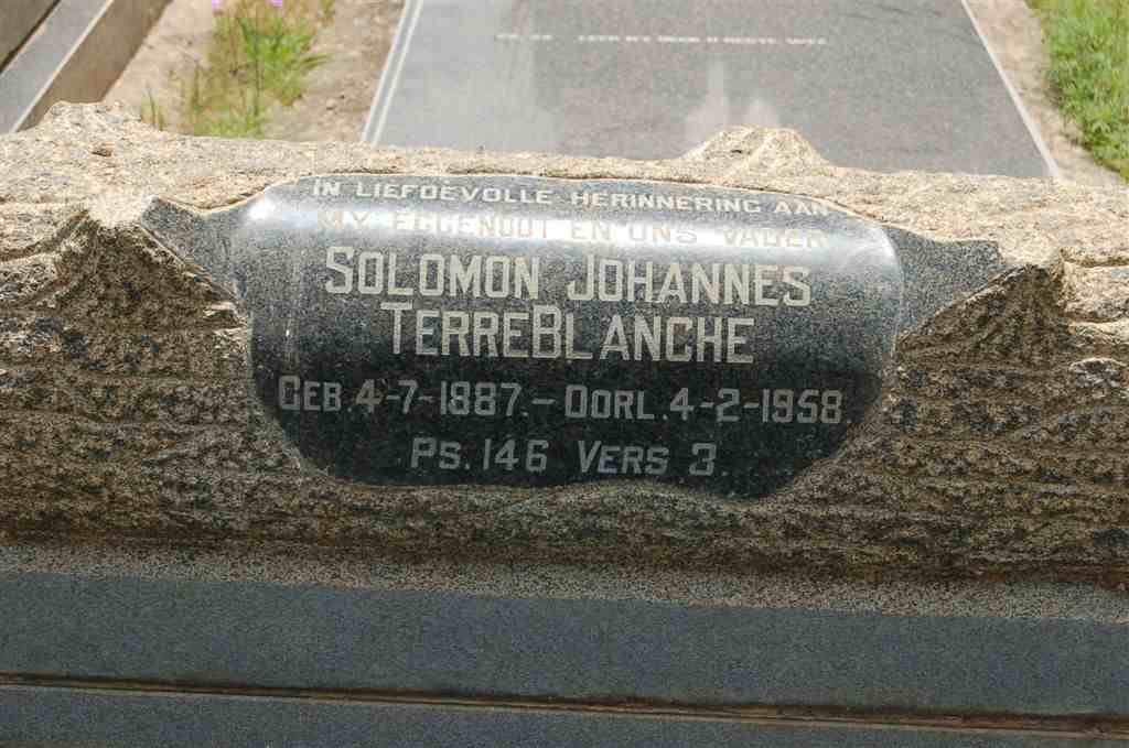 TERREBLANCHE Solomon Johannes 1887-1958