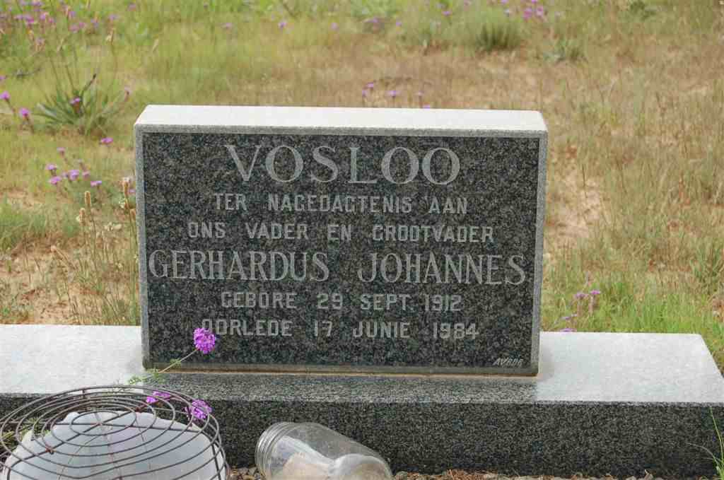 VOSLOO Gerhardus Johannes 1912-1984