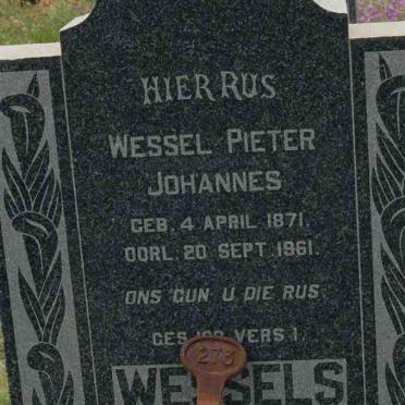 WESSELS Wessel Pieter Johannes 1871-1961