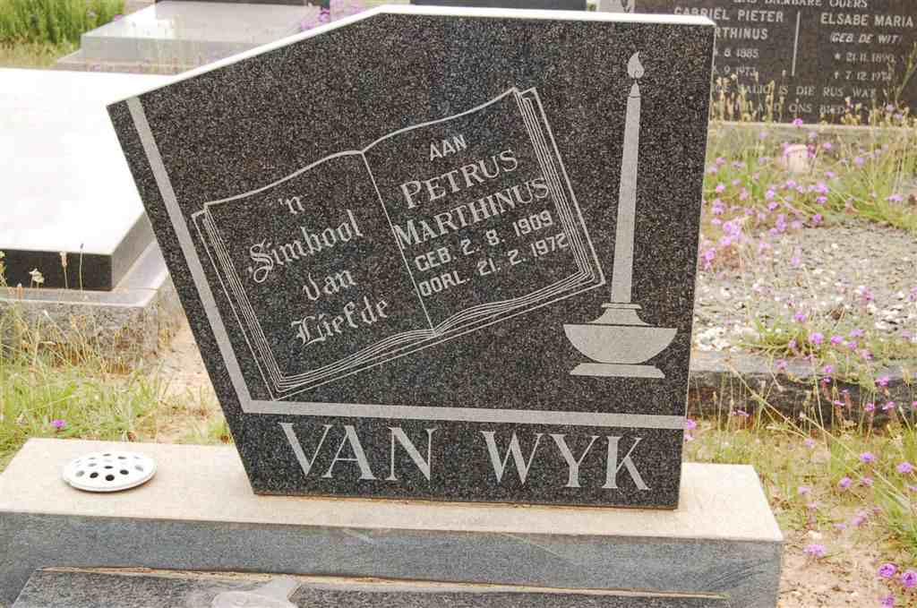 WYK Petrus Marthinus, van 1909-1972
