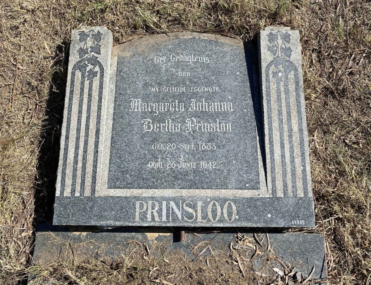PRINSLOO Margareta Johanna Bertha 1883-1942