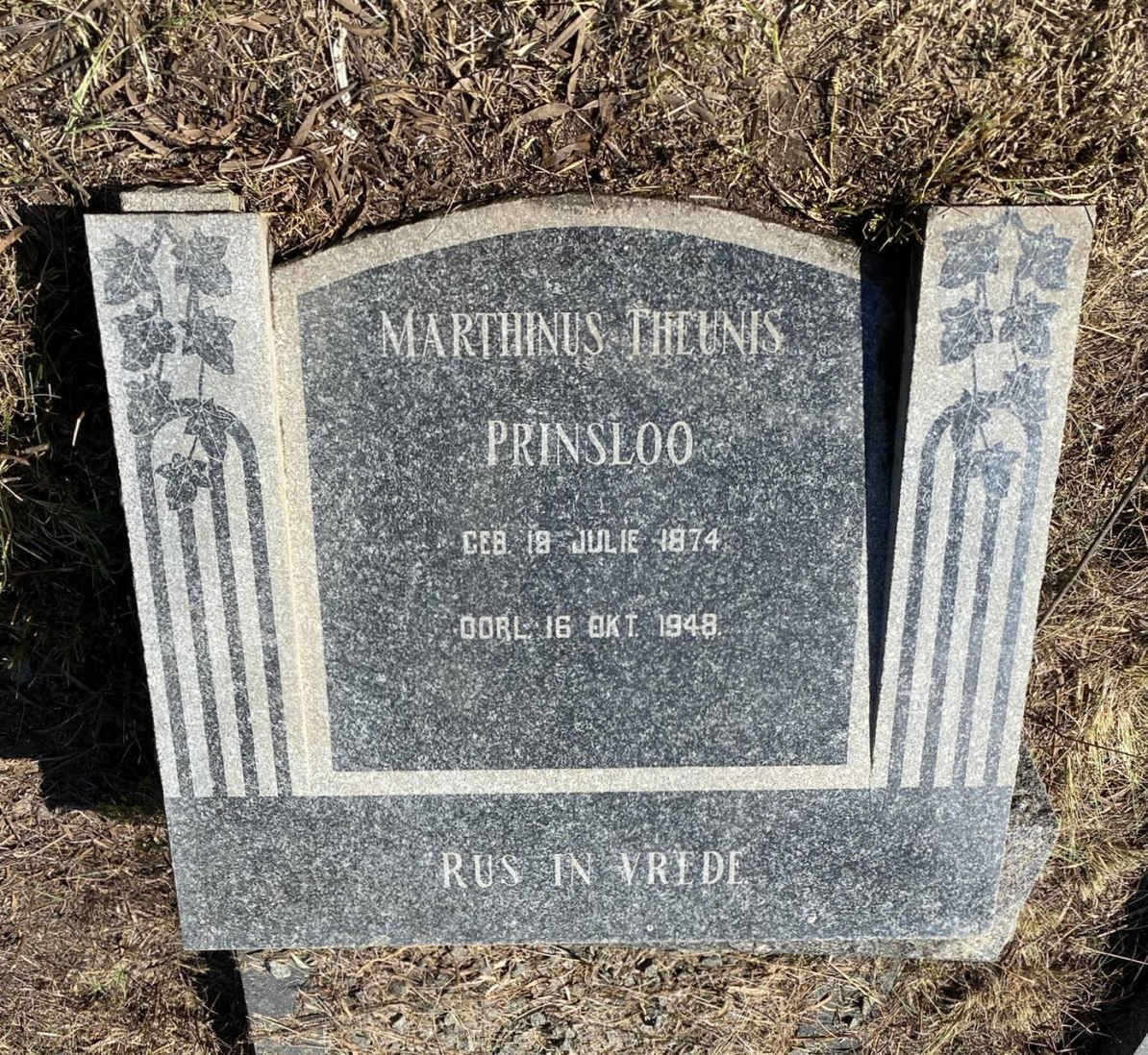 PRINSLOO Marthinus Theunis 1874-1948